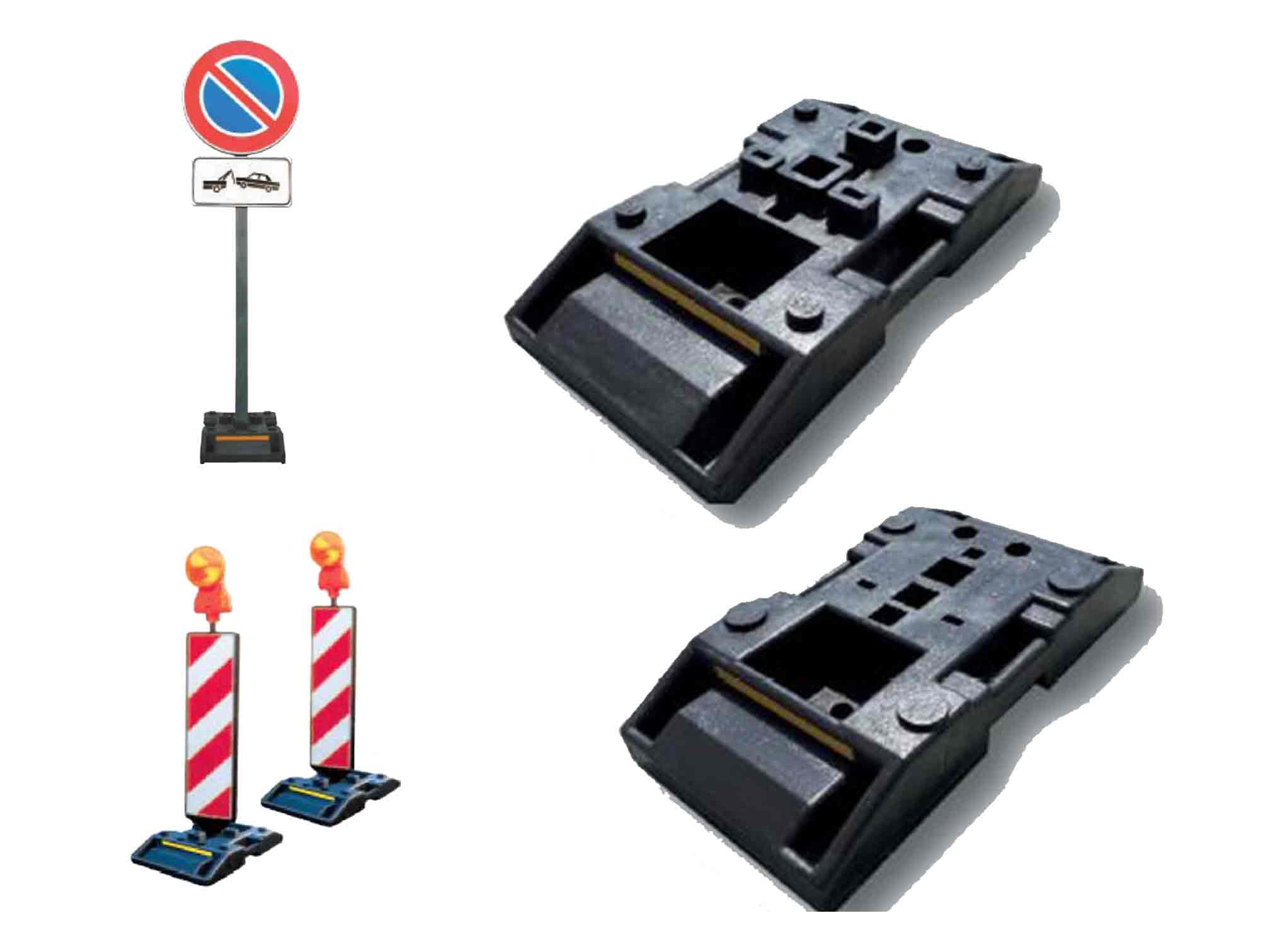 Weighing bases - Mobile and resistant barriers - Construction sites and road signs Weighing bases - Mobile and resistant barriers - Construction sites and road signs